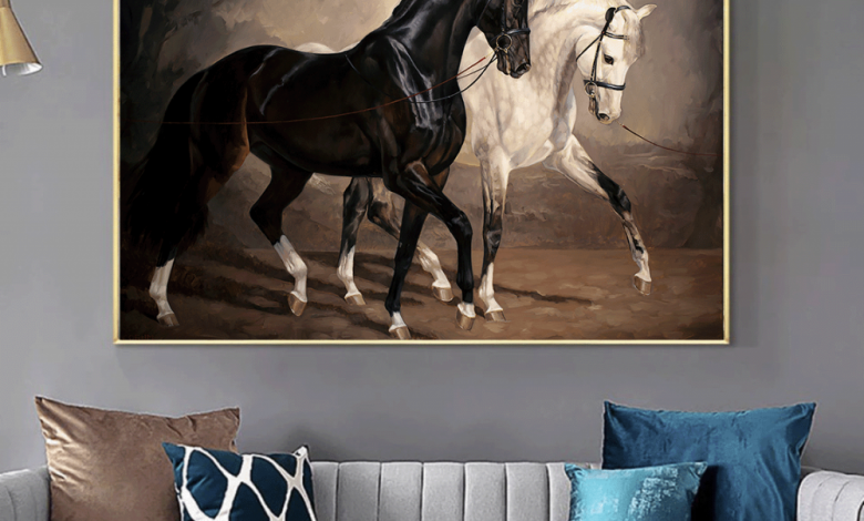 متجر أفكار مودرن afkar-modern لمسة عصرية لوحات خيول بلمسة عصرية